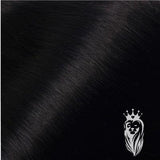 #1 Jet Black Clip in Hair Extensions | Real Hair Extensions | Savage Strands