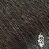 #3 Brown Darkness Clip in Hair Extensions | Real Hair Extensions | Savage Strands